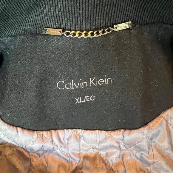Calvin Klein Men's Wool Blend Coat, Double Zip, Quilted Lined, Size XL - Picture 6 of 16